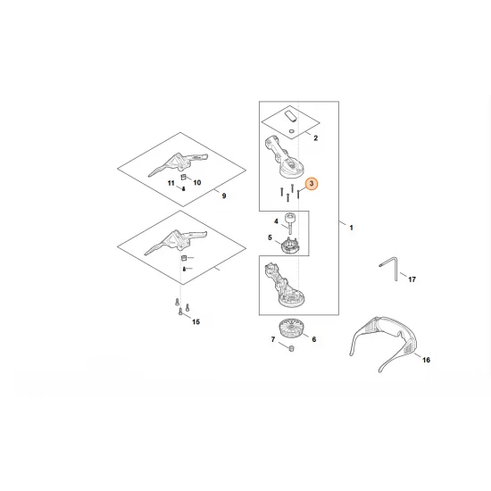 STIHL  Śruba 3,0x25 9104 003 0540